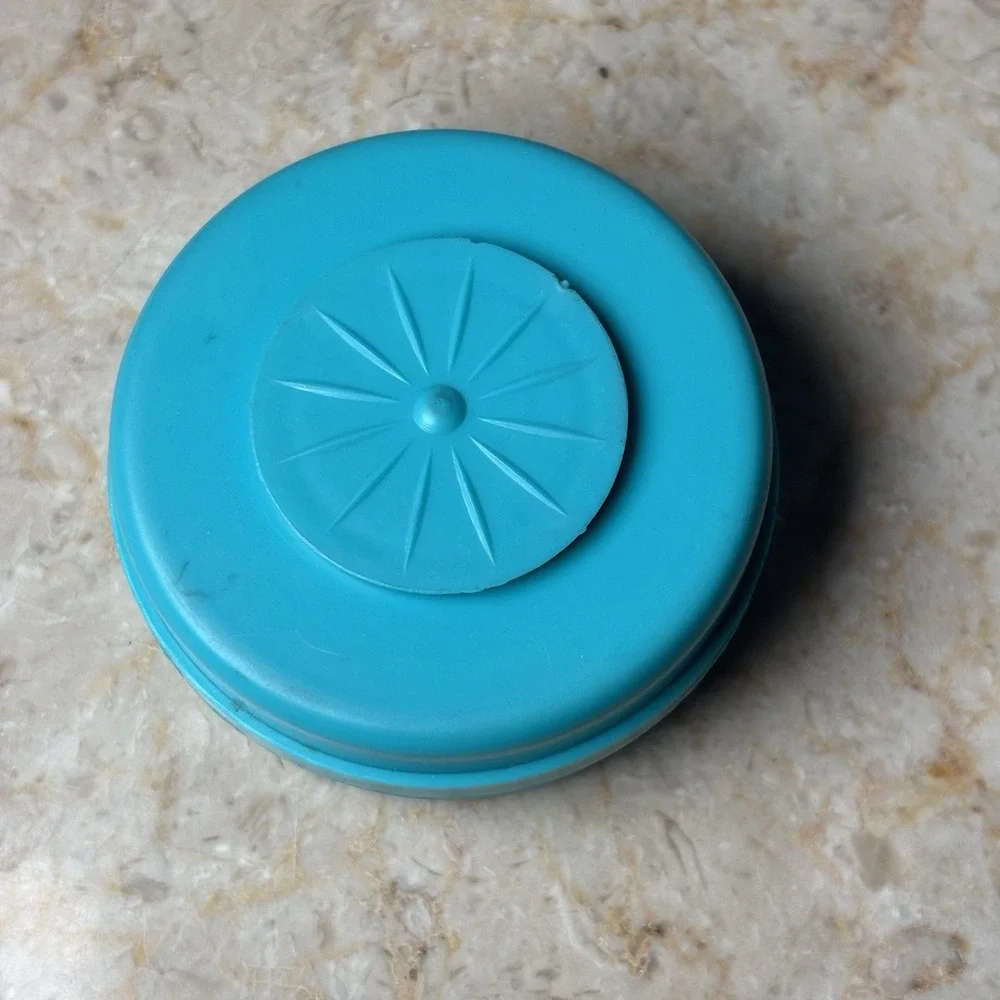 Vintage Blue Collapsible Cup Pop Up Pill Cup Apex‎ Medical Supply USA Retro